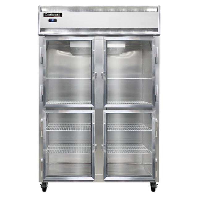 Continental Refrigerator 2RNSAGDHD Refrigerator Reach-in Display Two-section
