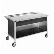 Atlas Metal CAU-3 Beverage Serving Counter 50"W 16/304 Stainless Steel Top With 39-7/16"W X 4-1/2" Front-to-back X 1-3/4" Deep Urn Trough