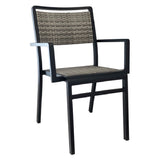 Emuamericas, Llc A1130-24-76 - Sid Stacking Armchair, Indoor/outdoor, All-weather Wicker Back And Seat