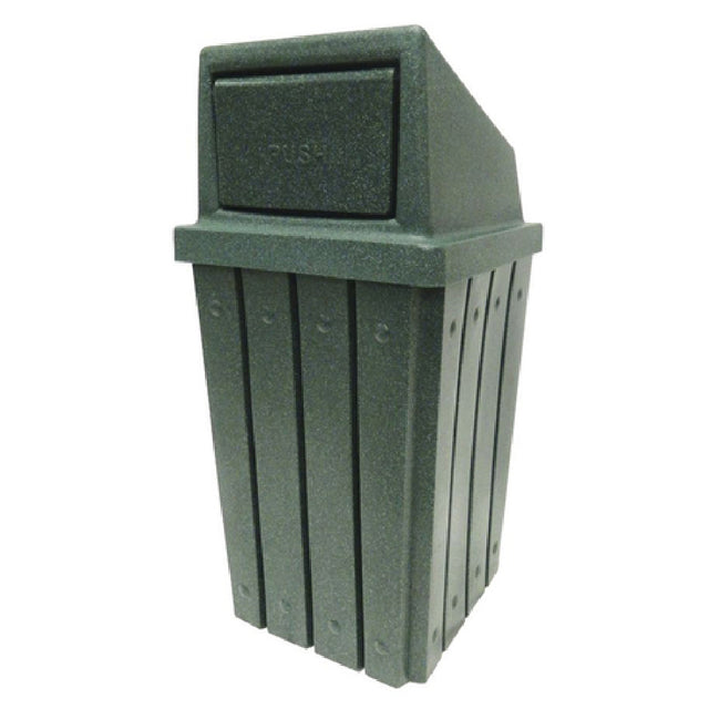 Hubert 21803 - Trash Receptacle, 32 Gallon, 18-1/4" X 18-1/4" X 29"H