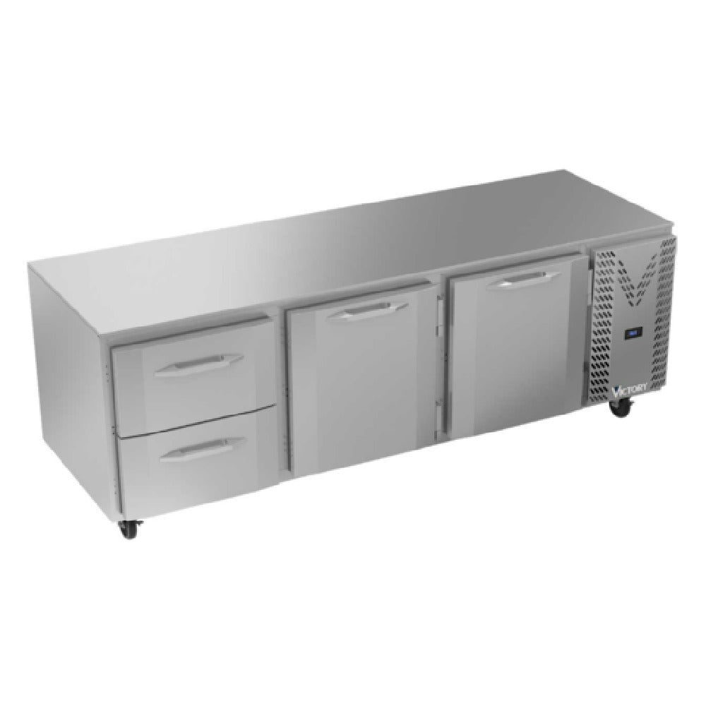 Victory VURD93HC-2 Undercounter Refrigerator Powered By V-Core™ Three-section