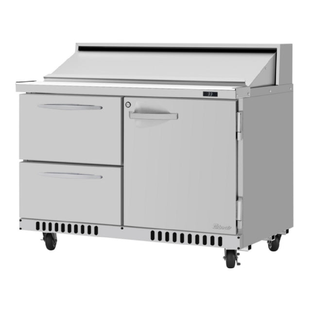 Turbo Air PST-48-D2R(L)-FB-N PRO Series Sandwich/Salad Prep Table Front Breathing Airflow