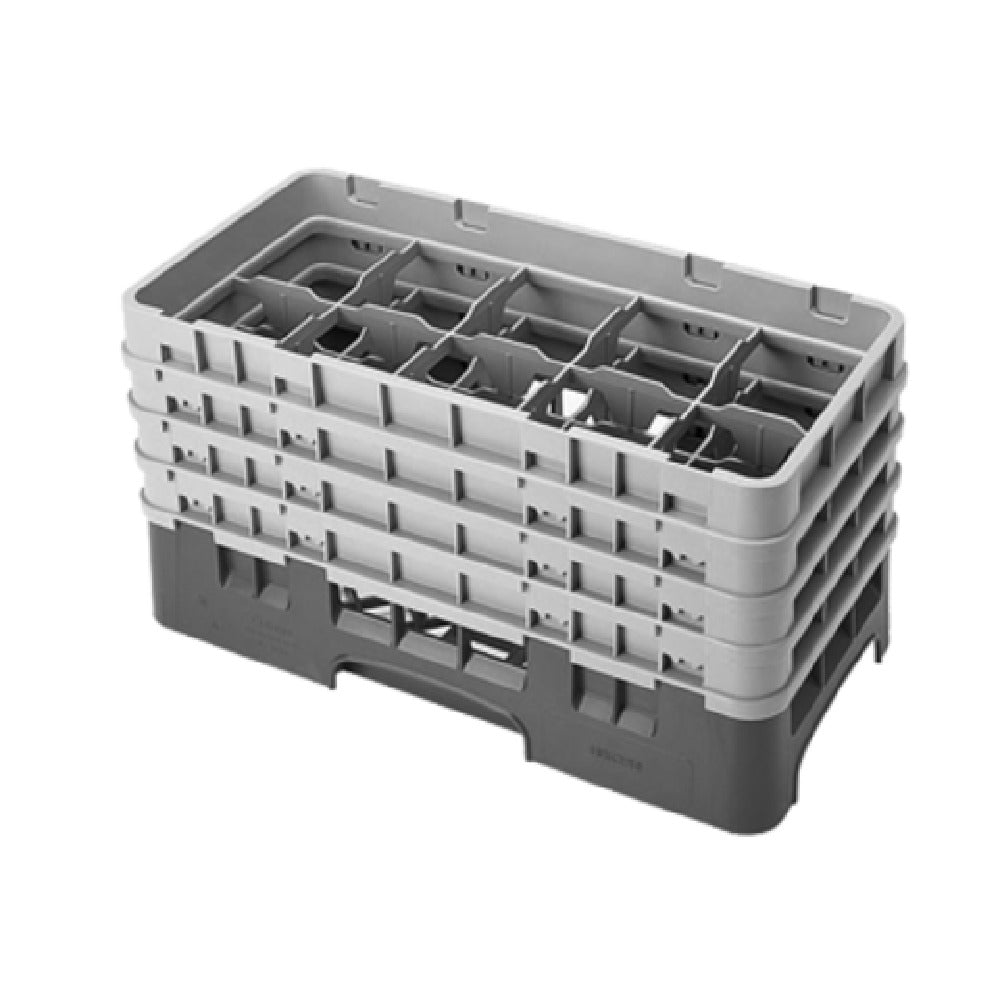 Cambro 10HS800416 Camrack® Glass Rack With (4) Soft Gray Extenders Half Size