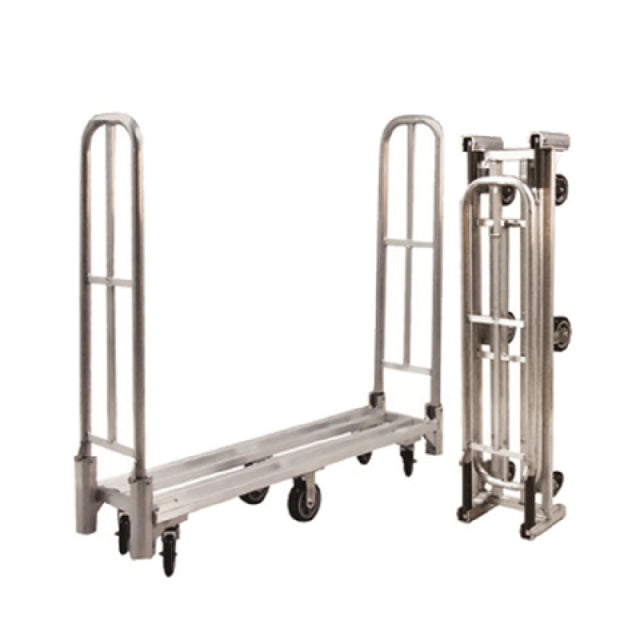 New Age Industrial 96856 Folding Utility Cart 64-3/4"Wx 16"D X 64"H (unfolded) Single Platform