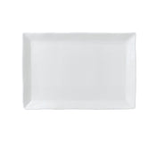 Arc Cardinal FN922 Dudson Organic White Rectangle Tray (L:13.5'' X W:9.13'') Vitrified Ceramic