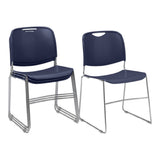 National Public Seating 8505 NPS® 8500 Series Ultra-Compact Plastic Stack Chair