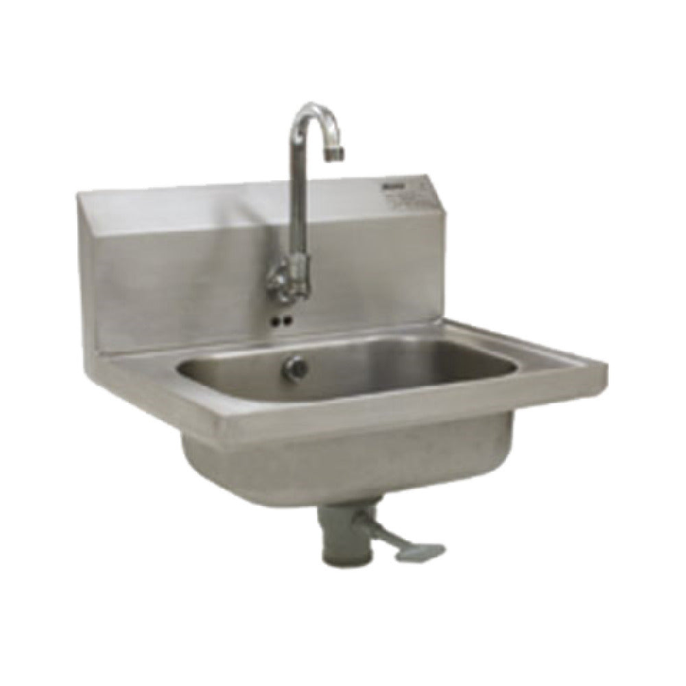 Eagle HSA-10-FOE-1X Hand Sink Wall Mount 14" Wide X 10" Front-to-back X 5" Deep Bowl