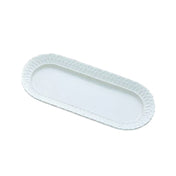 Bon Chef 2310DKBLU Trellis Fish Platter 8" X 18" Aluminum With Ceramic-look Coating