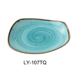Yanco LY-107TQ Lyon Plate 7-1/4"L X 1-1/8"H Free Form