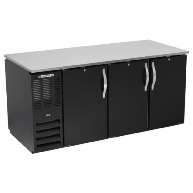 Beverage Air BB72HC-F-PT-B - Refrigerated Open Food Rated Back Bar Pass-Thru Storage Cabinet