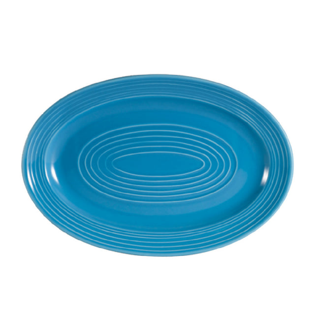CAC China TG-51-PCK Tango Platter 15-3/4"L X 11"W X 1-1/2"H Oval