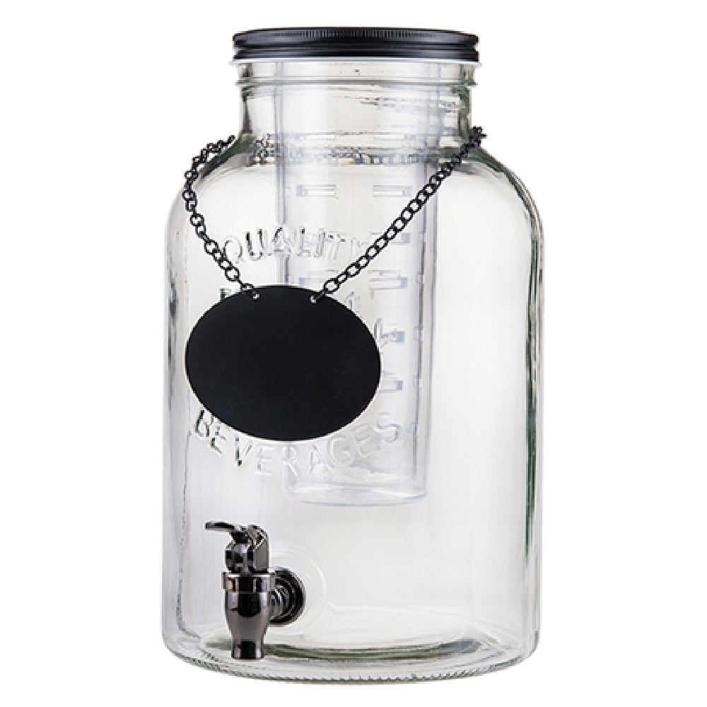 TableCraft Products 10090 - Industrial Collection™ Beverage Dispenser, 2 Gal, 10" X 8" X 12-3/4"