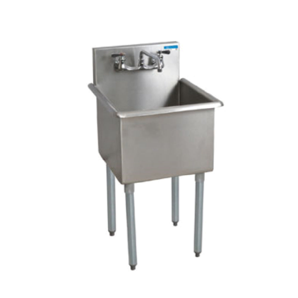 BK Resources BK8BS-1-1821-14 Budget Sink One Compartment 21"W X 24-1/2"D X 41"H Overall Size