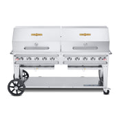 Crown Verity CV-RCB-72RDP-SI50/100 Pro Series Grill LP Gas 81"L X 28"D