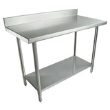 Empura SWT4B2448 - Work Table, 48"W X 24"D X 35"H, Super Duty 4" Backsplash