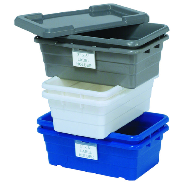Quantum TUB1711-12CS_GRAY - Cross Stack Tub, 5.51 Gallon Capacity, 100 Lb. Weight Capacity