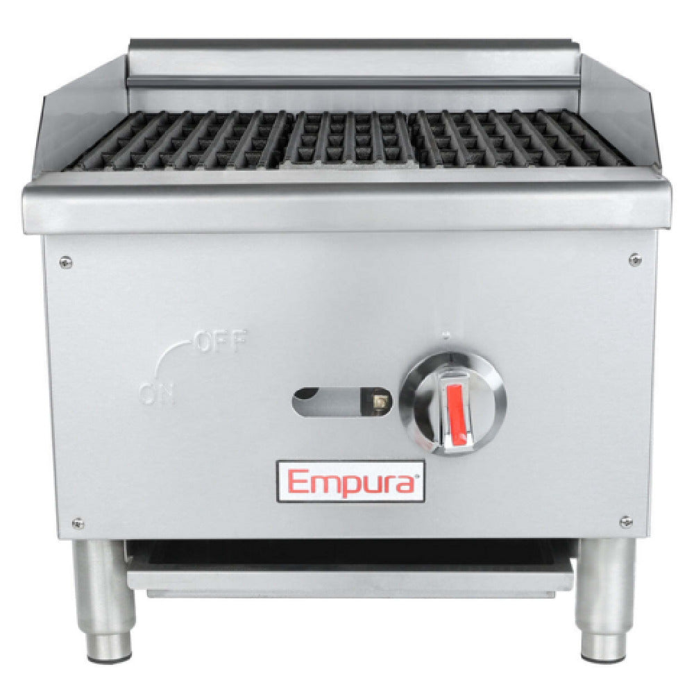 Empura ECB-16S - Standard Duty Gas Charbroiler, Natural Gas, 15-7/8"W X 24-3/4"D X 15-7/8"H