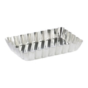 Louis Tellier 195330 Tart Mould 4.76"W X 2.95"D X 0.90"H Rectangular Fluted