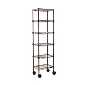 Eagle MC1436-48-4BL Aisle Merchandising Cart 4-tier 36"W X 14"D X 48"H
