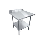 Sapphire Manufacturing SMTEB-2424G Worktable 24"W X 24"D X 35"H 18/430 Stainless Steel Top Shelf