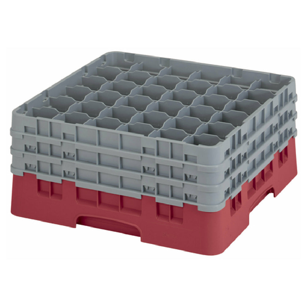 Cambro 36S738416 Camrack® Glass Rack With (3) Soft Gray Extenders Full Size