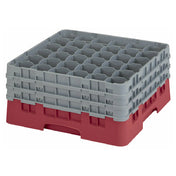Cambro 36S738416 Camrack® Glass Rack With (3) Soft Gray Extenders Full Size