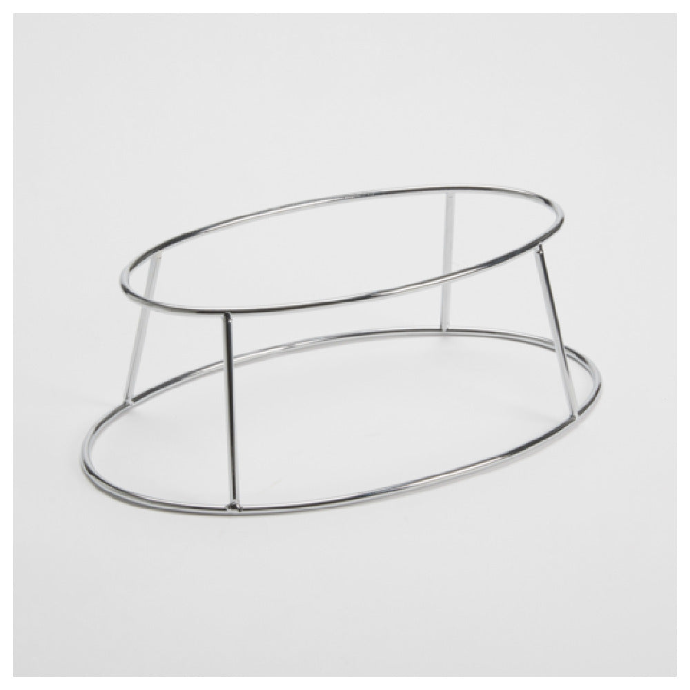 American Metalcraft SDRCKV4 Stainless Steel Display Rack Oval 4" H