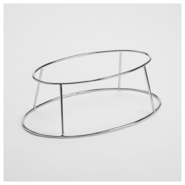 American Metalcraft SDRCKV4 Stainless Steel Display Rack Oval 4" H