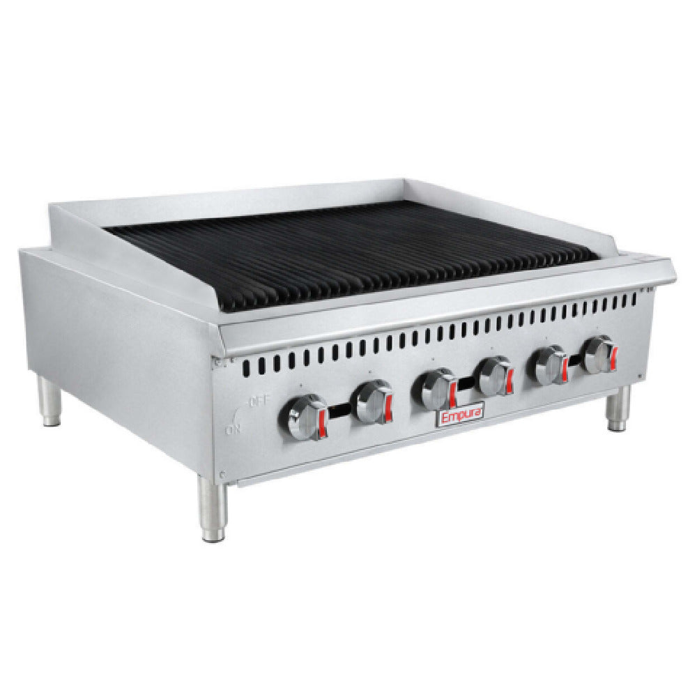 Empura ECB-36 - Heavy Duty Gas Charbroiler, Natural Gas, 36"W X 29.3"D X 16"H