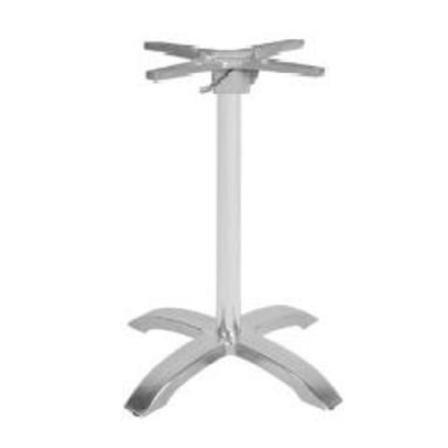 JMC Furniture TABLE BASE ALUMINUM-MALTA-4-FOLD Table Base Dining Height 26" X 26" Base Spread