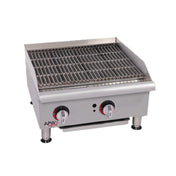 APW Wyott GCRB-48S_NAT Workline CharRock Broiler Gas Countertop