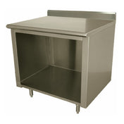 Advance Tabco EEK-SS-304-X Special Value Economy Work Table 48"W X 30"D Open Front Cabinet Base