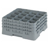 Cambro 16S738151 Camrack® Glass Rack With (3) Soft Gray Extenders Full Size