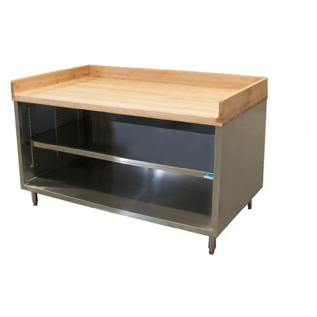BK Resources CMBT-3048 Chef Table Cabinet Base With Open Front 48"W X 30"D X 39"H Overall Size
