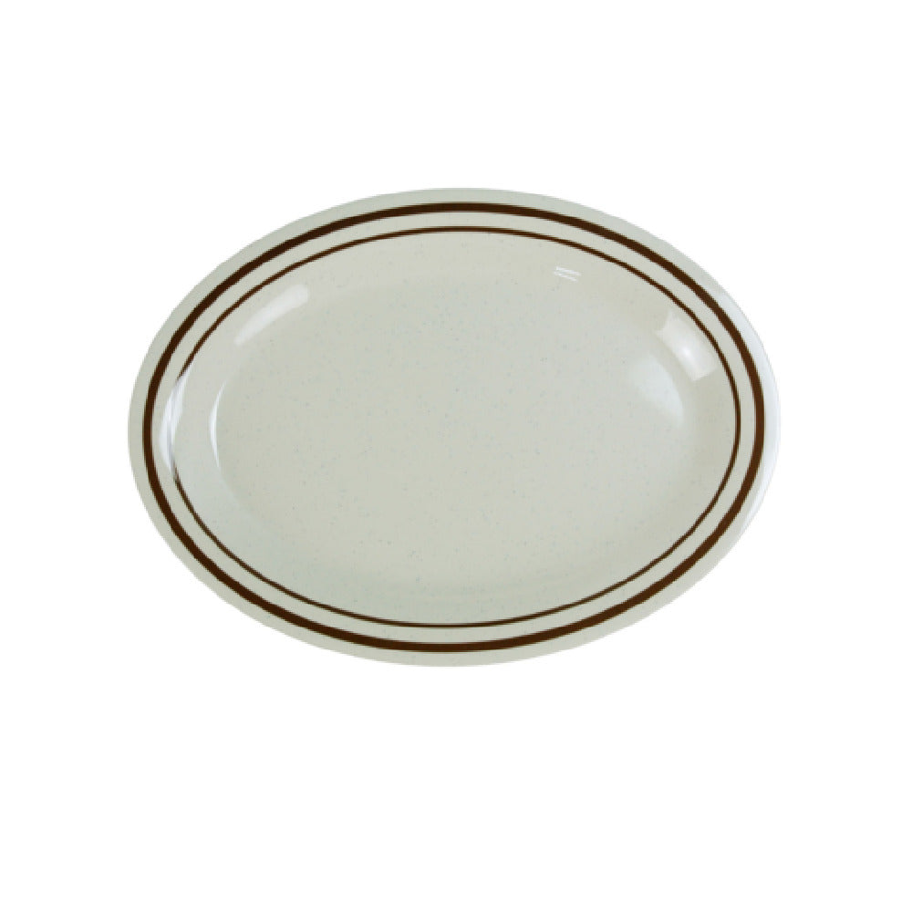Yanco SS-209 Sesame Platter 9-1/2"L X 7-1/4"W Oval