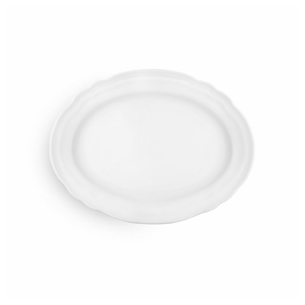 Arc Cardinal FP312 Arcoroc Athena Oval Platter (L:10.25'' X W:7.75'') High Alumina Porcelain