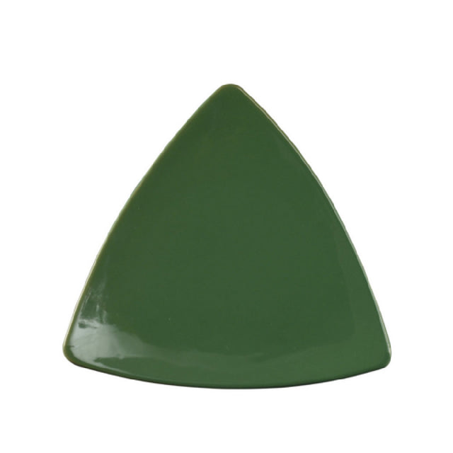 CAC China TRG-7-G Festiware Plate 7"L X 7"W X 3/4"H Triangular