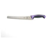 Mercer Culinary M23210PU Millennia Colors® Bread Knife 10" Wide Wavy Edge