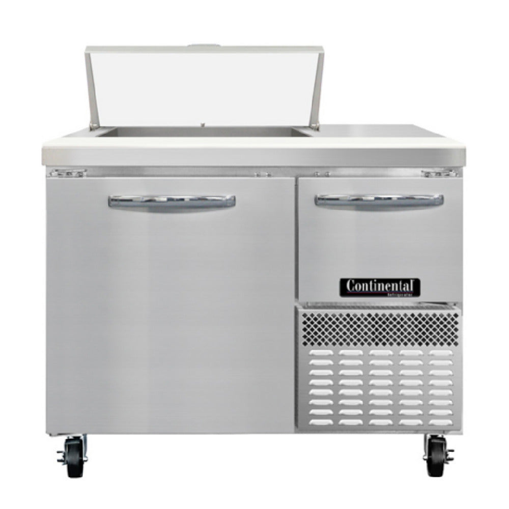 Continental Refrigerator RA43SN6 Refrigerated Base Shallow Depth Sandwich Unit