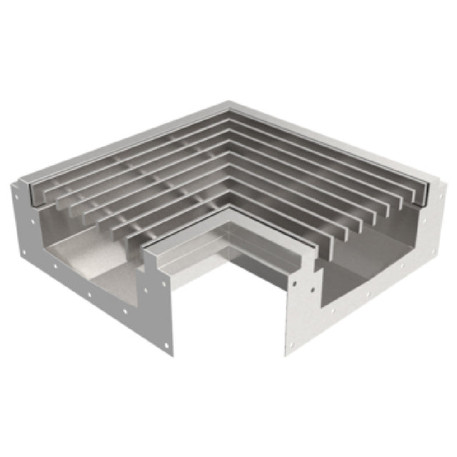 GSW USA FST-C Floor Trough Drain 20"W X 20"D X 5-3/4"H Open Connective Corner