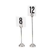 Admiral Craft DCH-8 Number/Card Stand 8" High Stainless Steel Rod With Harp Clip