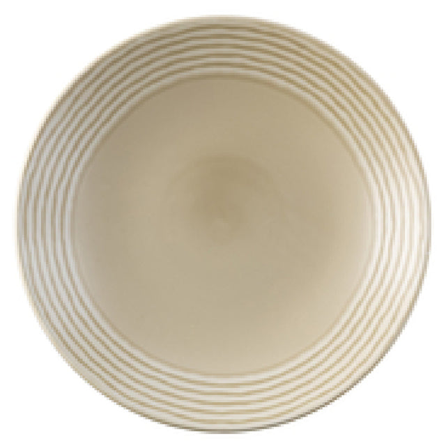 Arc Cardinal FN489 Dudson Harvest Norse Linen Deep Coupe Plate (D:11.0'') Vitrified Ceramic