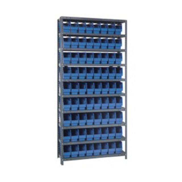 Quantum 1275-201_YELLOW - Shelving Unit, 12"D X 36"L X 75"H, Heavy Duty