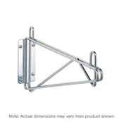 Metro 1WD14S Super Erecta® Direct Wall Mount Single For 14"D Shelf (1) Shelf Support & Mounting Plate (2) Shelf Collar Caps