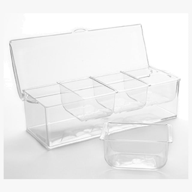 American Metalcraft FCS16 Condiment Server Set 88 Oz. (2.6L) 16"L X 6-1/4"W X 5-1/4"H