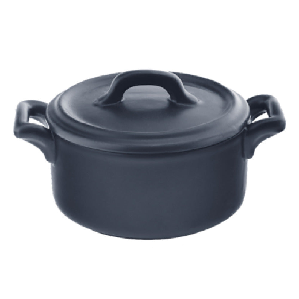 Bon Chef 1600002PBLACK Cocottes Baker Base 9-1/2 Oz. 4" Dia.