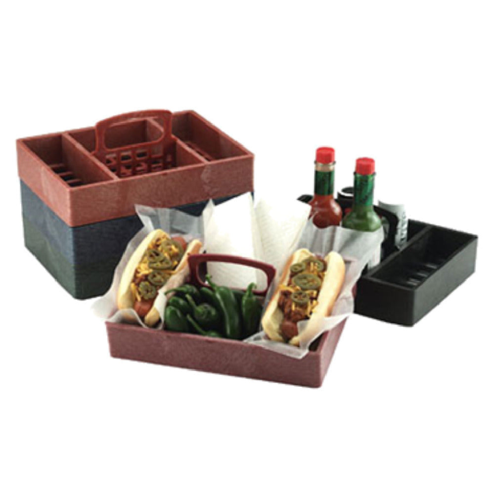 HS Inc HS1046-CH Table Top Organizer 10" X 7" X 2" Deep 4 Compartment