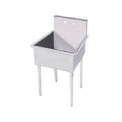 Advance Tabco 4-OP-18 Service Sink 1-compartment 24"W X 24-1/2"D X 35"H O.A. 24"W X 21"D Front-to-back X 8" Deep Sink Bowl