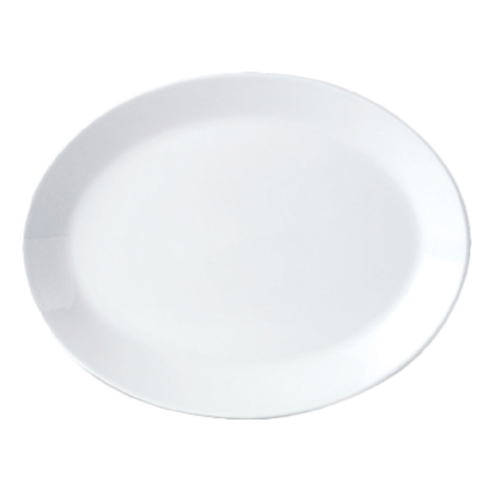 Steelite 11010139 Oval Coupe Platter 8.0" X 6.375" X 0.75" Simplicity