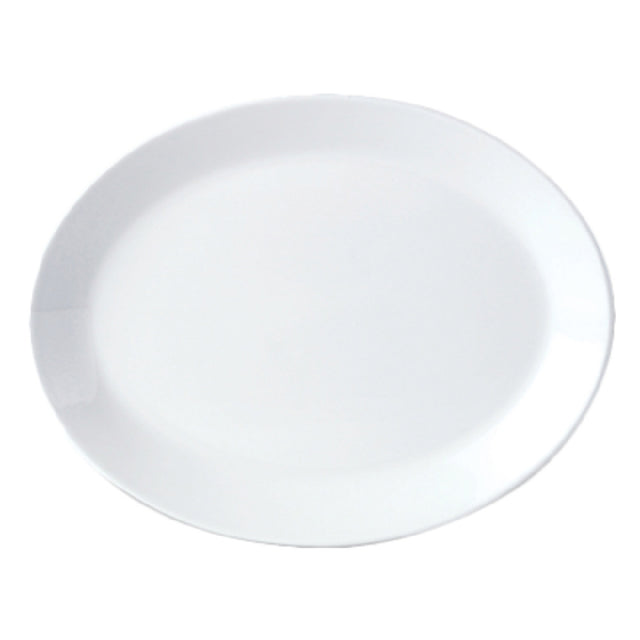 Steelite 11010139 Oval Coupe Platter 8.0" X 6.375" X 0.75" Simplicity